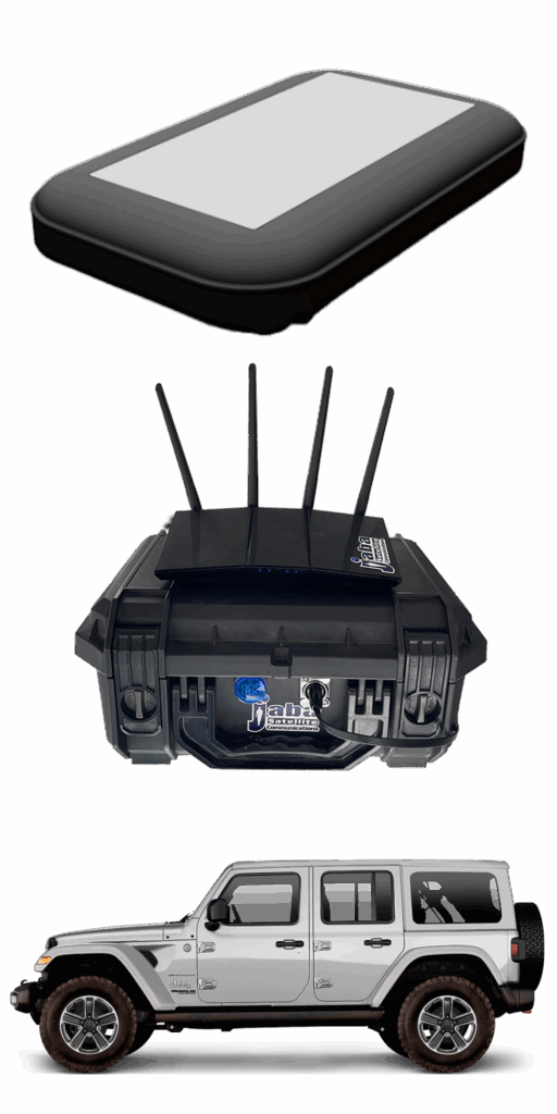 mobility Flat Panel Antenna jabasat vehiculos autos movimiento