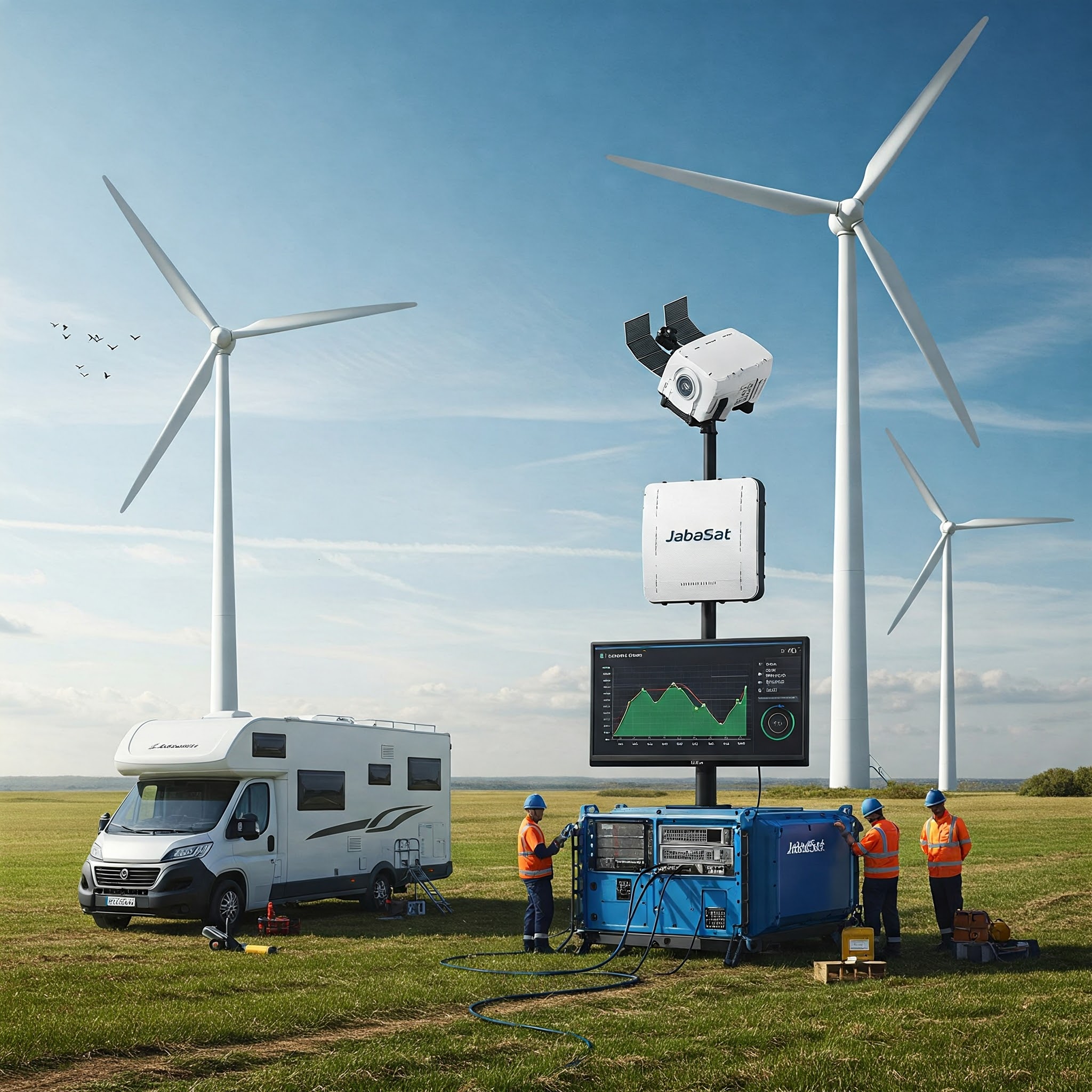 JabaSat: Conectividad Satelital Robusta para Parques Eólicos en Áreas Remotas